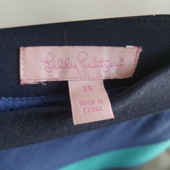 Lilly Pulitzer Blue Stripe Pencil Bandage Skirt XS - Picture 5 of 5